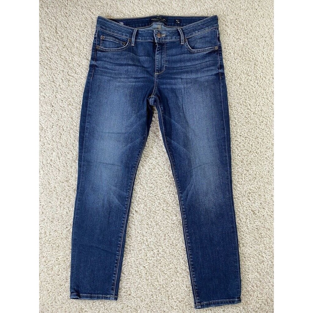 LUCKY BRAND LOLITA Ankle Skinny Jeans Size 10/30 ORTA Twilight Blue Stretch MINT